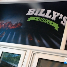 BILLY&#039;S GRILL | Αυτοκόλλητο τζαμαρίας